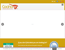 Tablet Screenshot of cocinaen.com